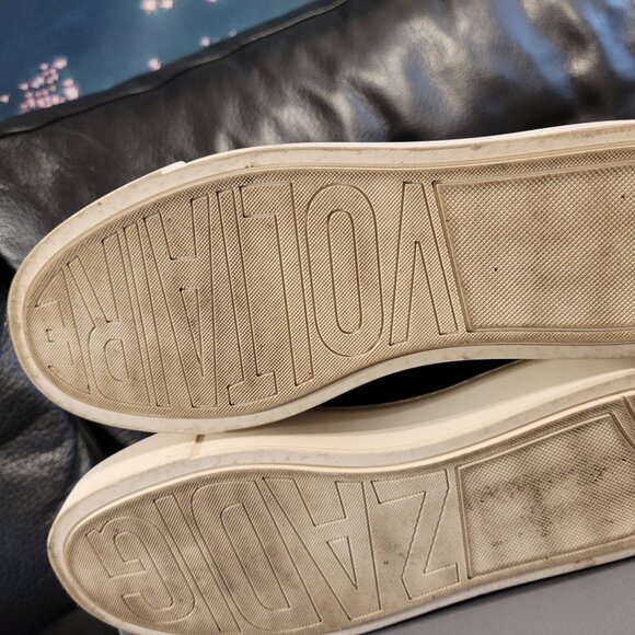 Zadig and Voltaire High Flash Chunky Platform High Top Black Suede Sneakers 38 - Picture 7 of 8